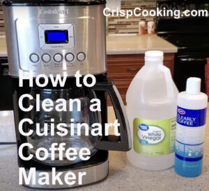 How to clean a cuisinart coffee maker