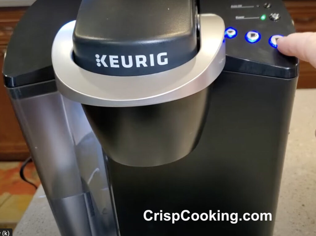 Brew button on Keurig Coffee Maker