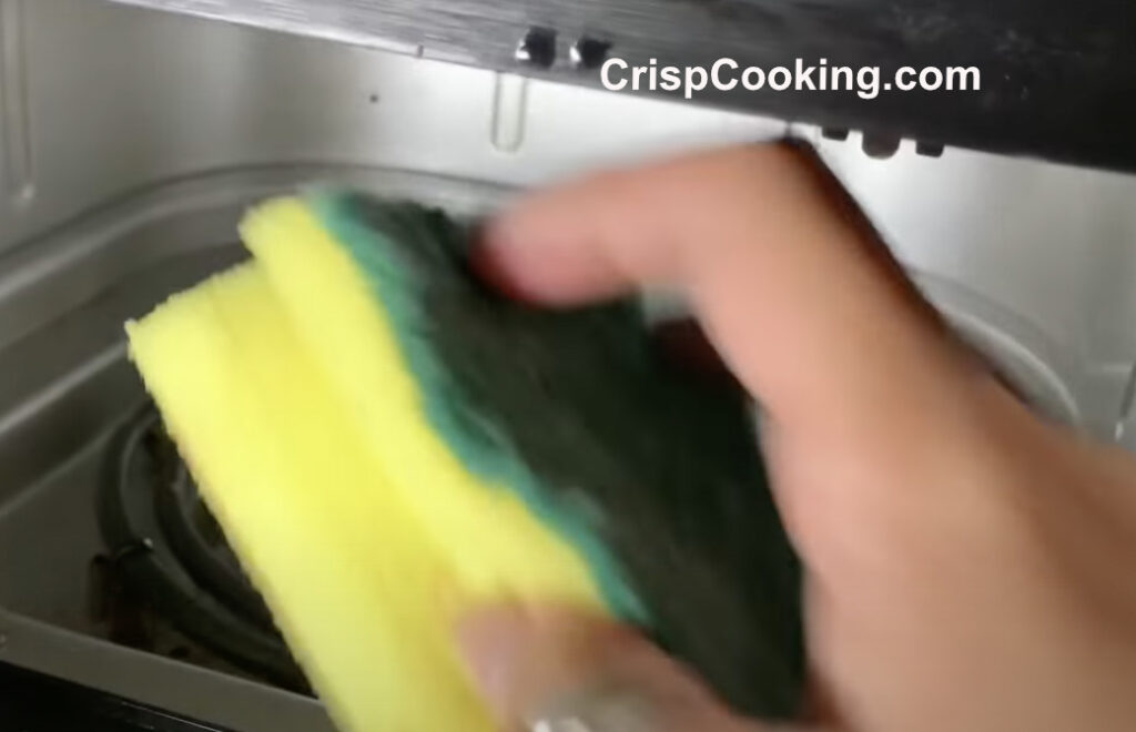 Sponge to clean inside wall of cosori air fryer