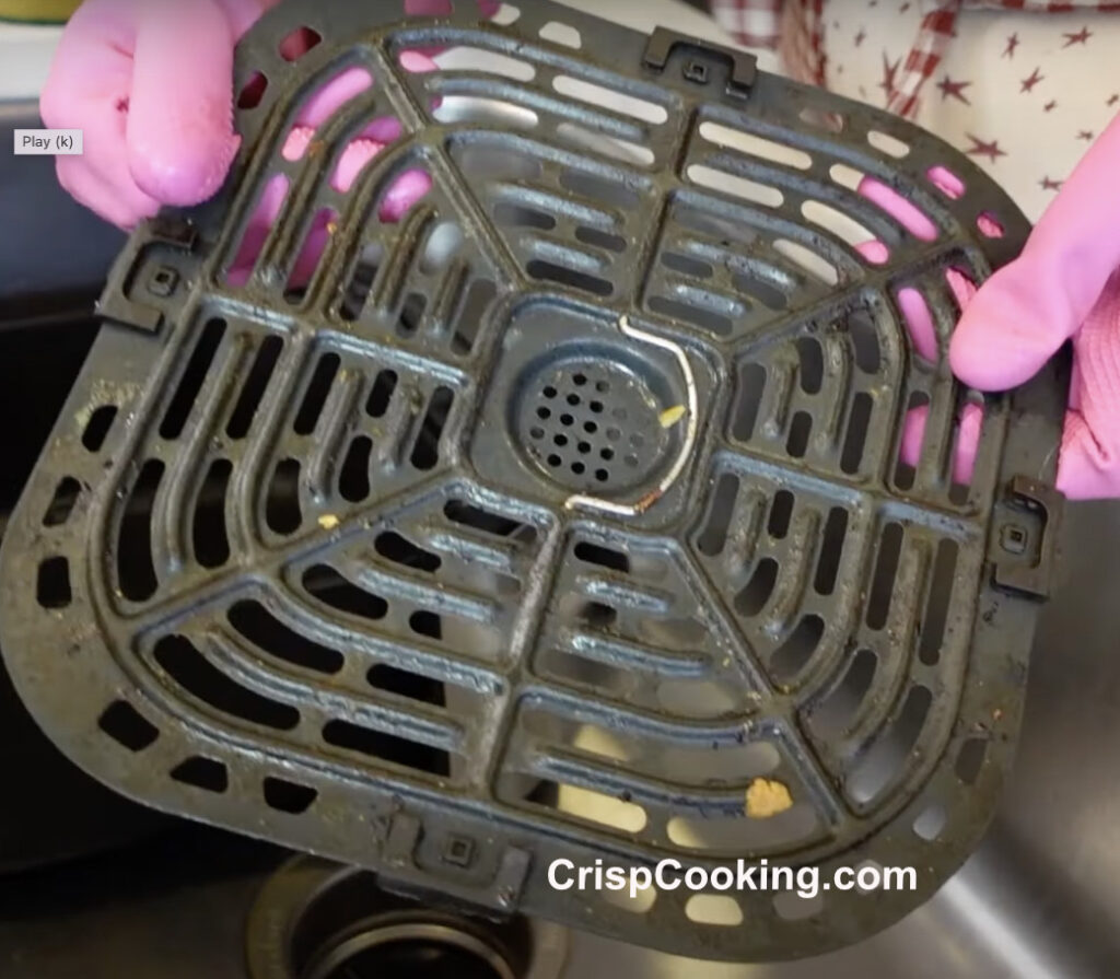 Start Cleaning cooking tray Instant Air Fryer