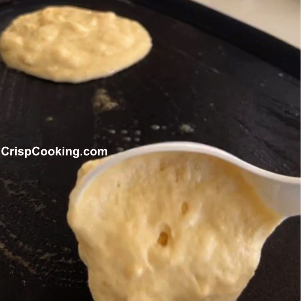 Fluffy Pancakes drop mixture