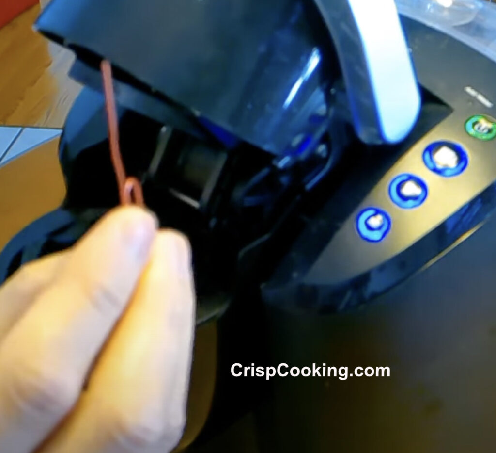 Paper clip to unclog Keurig coffee maker all lights on