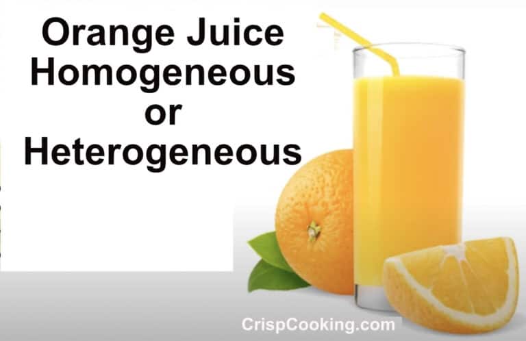 Orange Juice Homogeneous or Heterogeneous